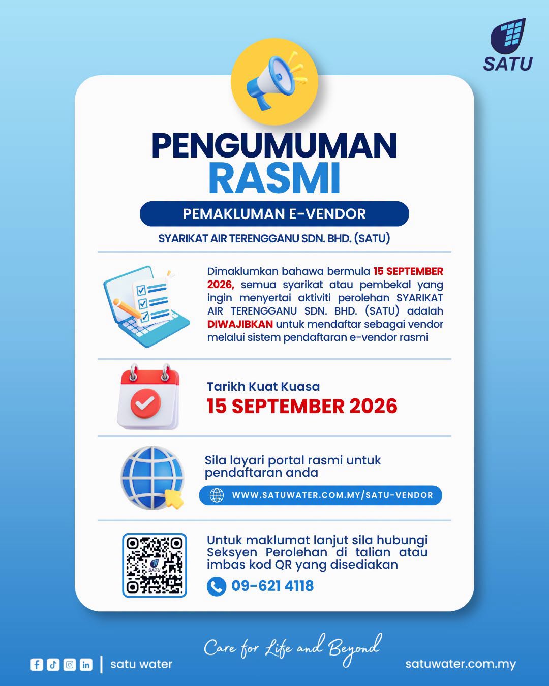 Kewajiban Mendaftar e-Vendor