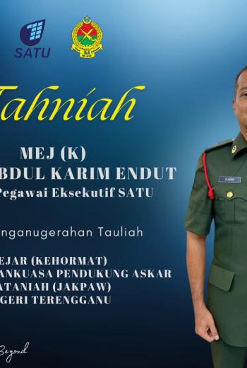 SATU Penganugerahan Mejar Kehormat Ketua Pegawai Eksekutif